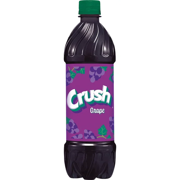 Crush Caffeine Free Grape Soda Pop, 16.9 fl oz