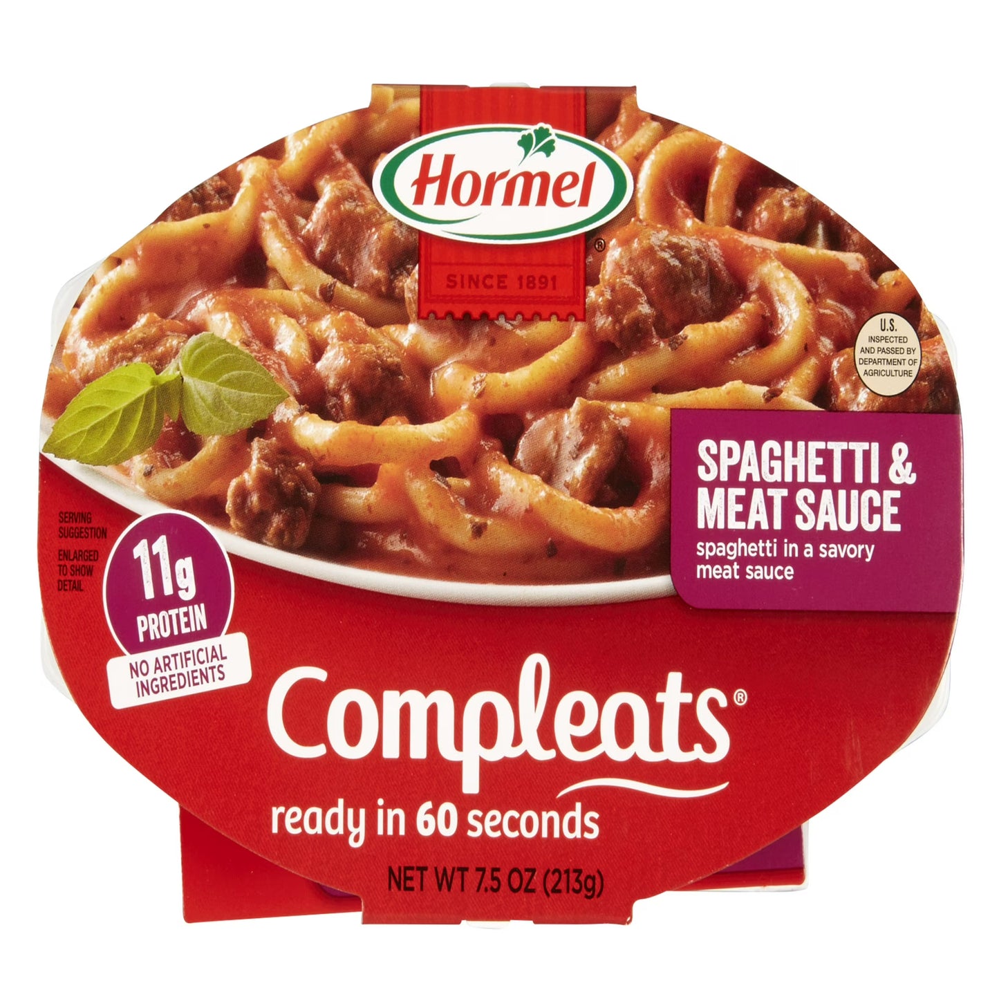 Hormel® Compleats® Spaghetti & Meat Sauce Microwave Meal 7.5 oz