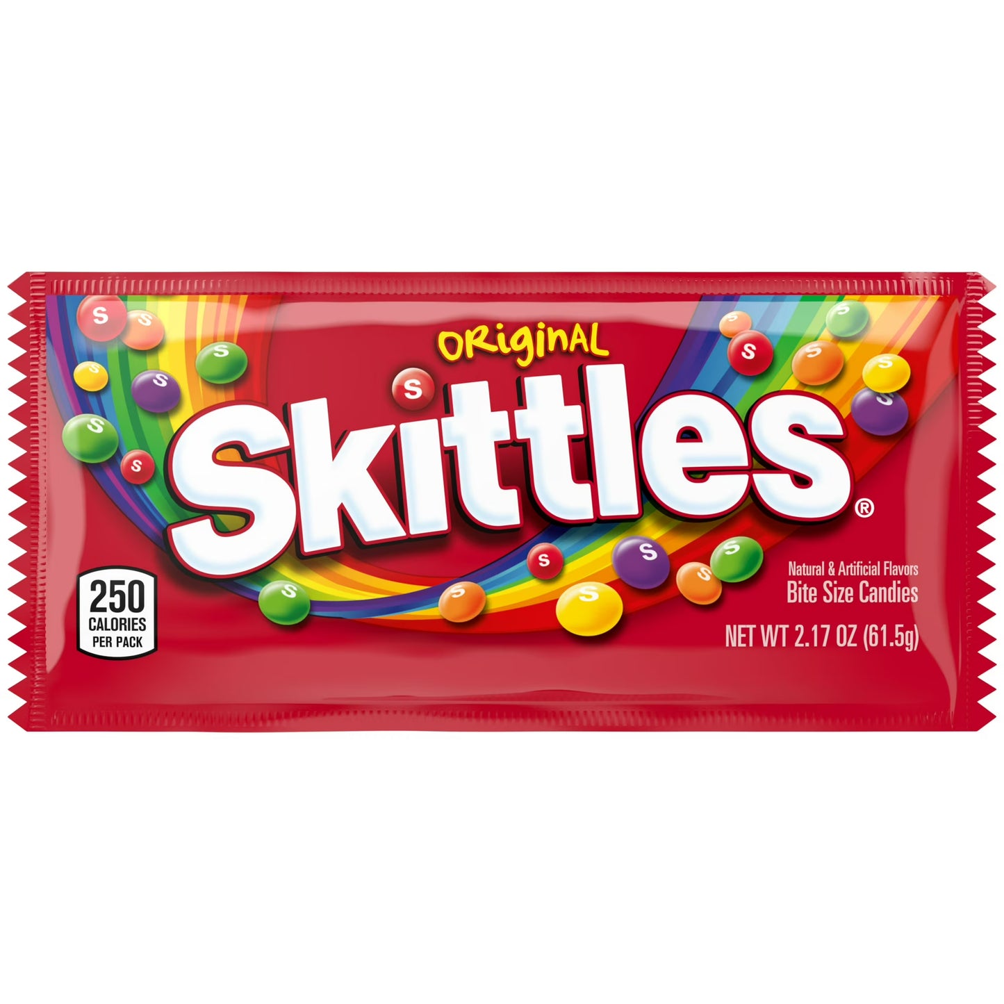 Skittles Original Candy Chewy Fruit Candies Full Size Bag 2.17 oz