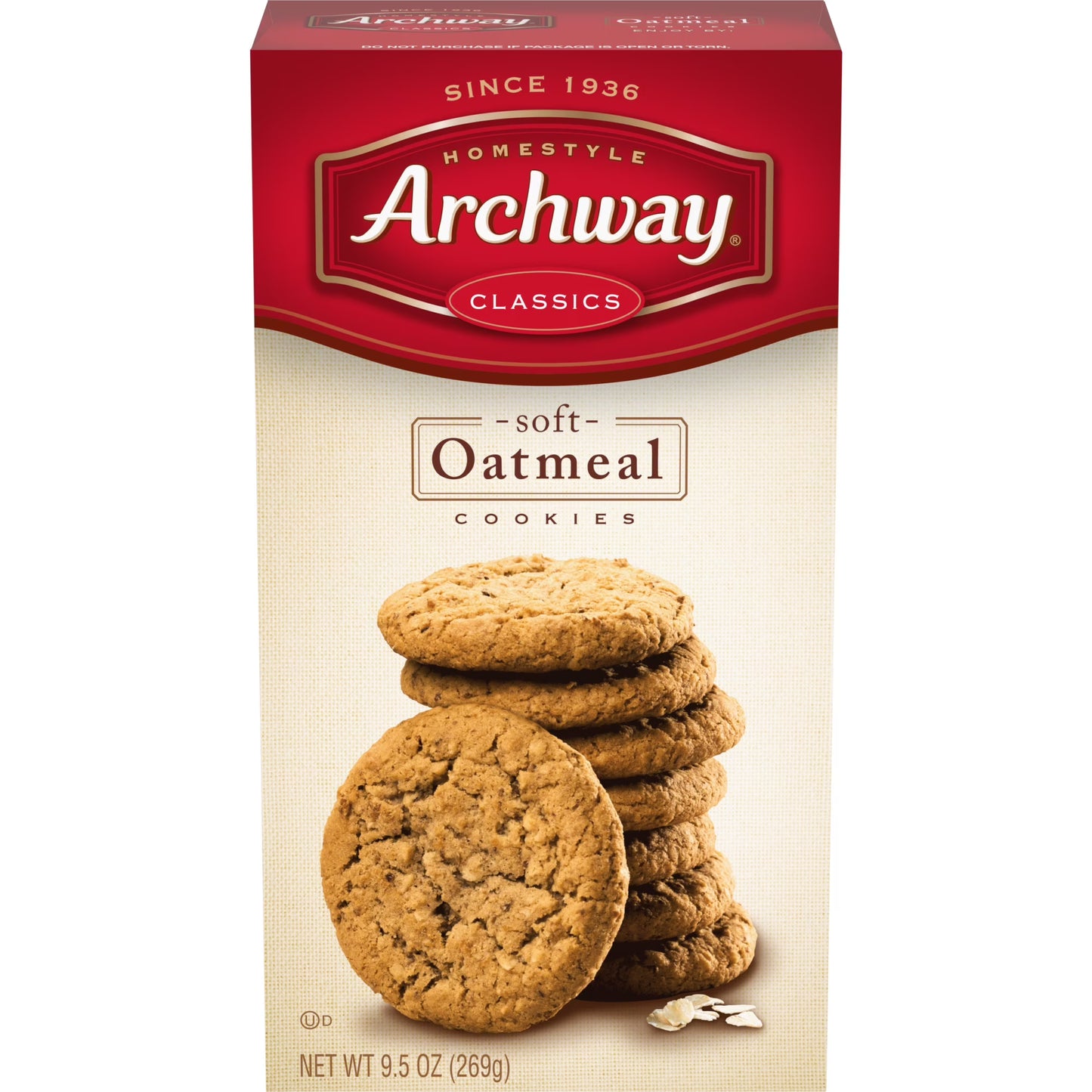 Archway Oatmeal Cookies Box 9.5 oz