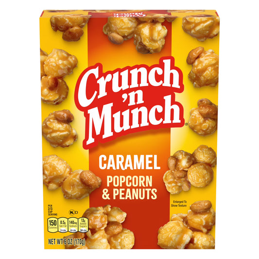 Crunch 'n Munch Caramel Popcorn & Peanuts Box 6 oz