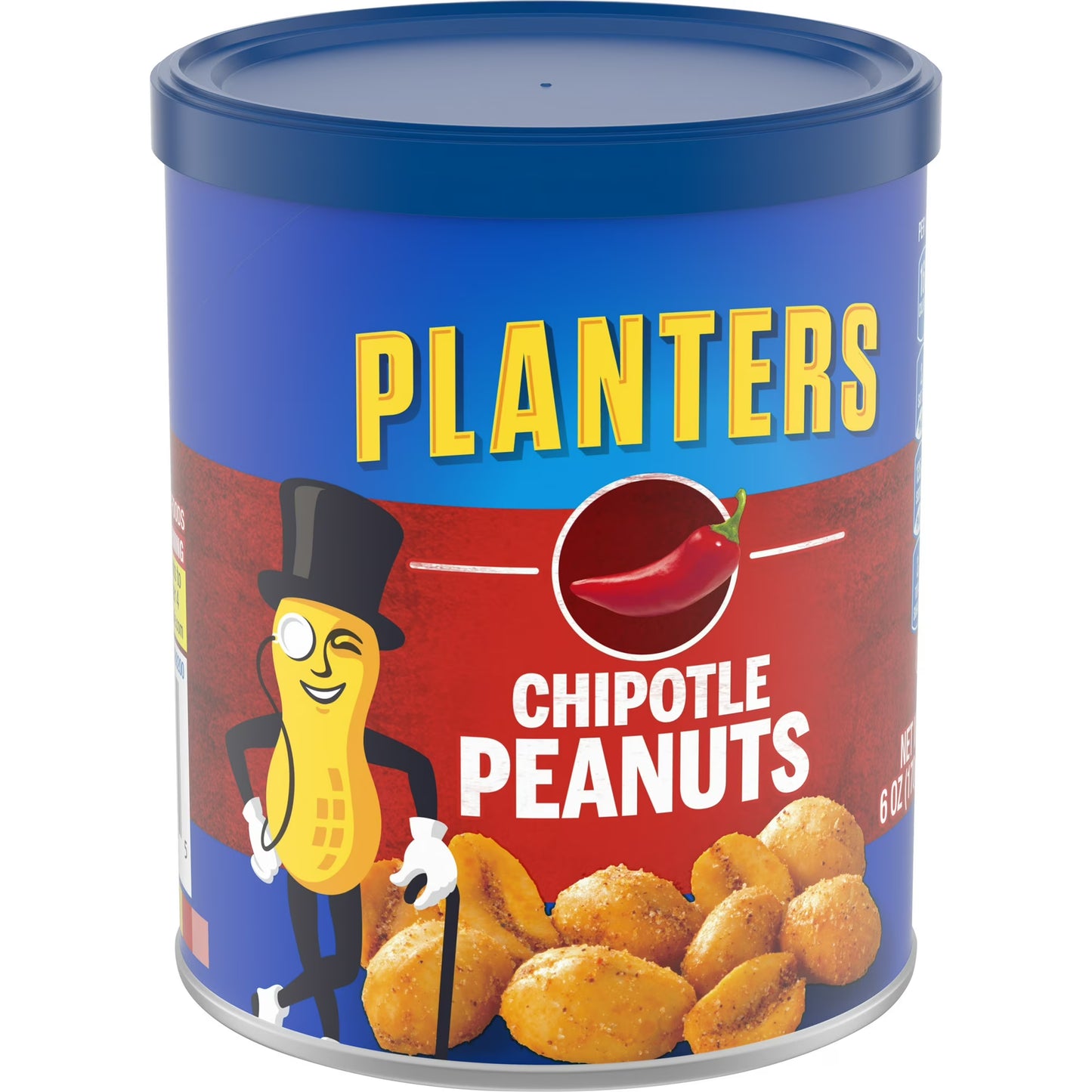 Planters Hot Chipotle Peanuts 6 oz Cannister