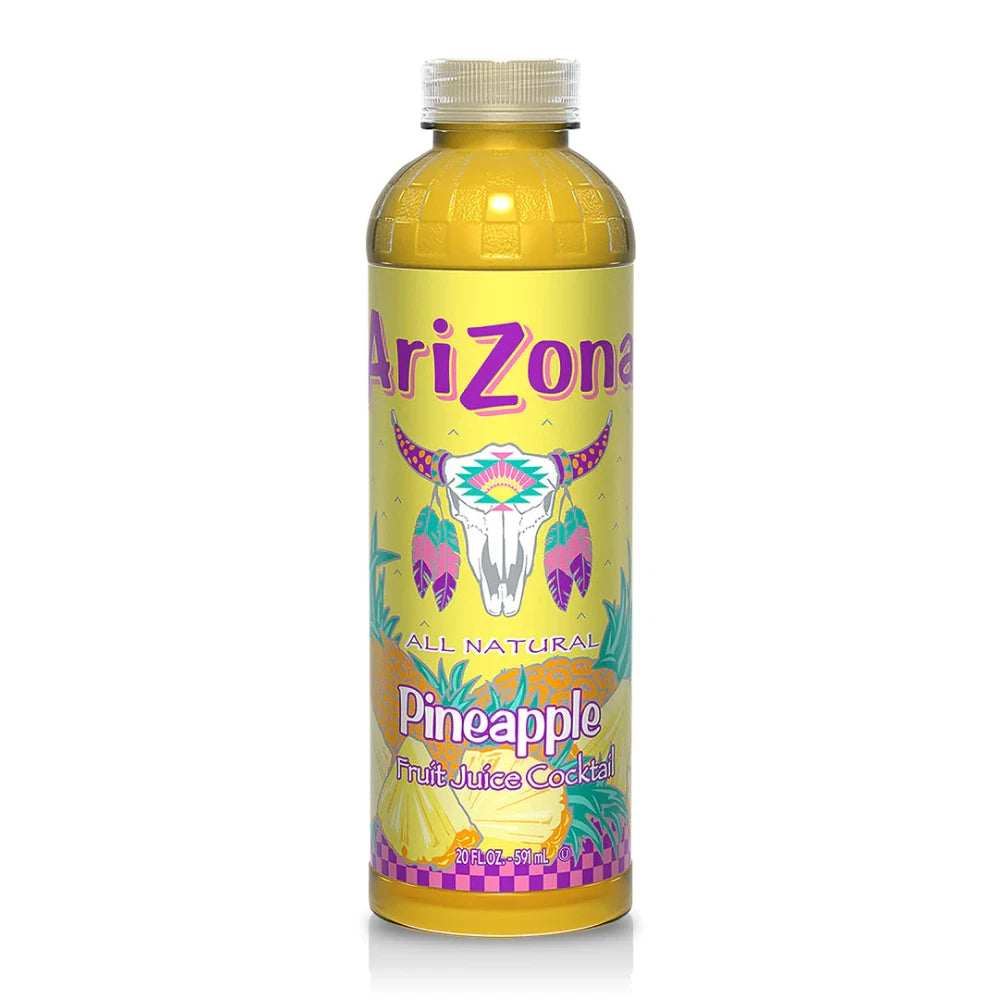 Arizona Pineapple Fruit Juice Cocktail, 20 Fl Oz